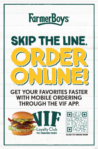 Standing Sign Insert - Online Ordering