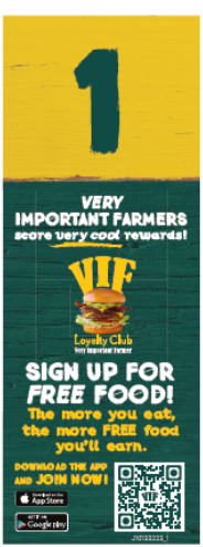 VIF Table Numbers 1-50
