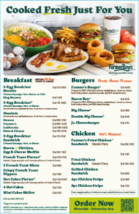 To-Go Menu Flyer - No Prices