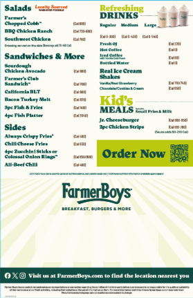 To-Go Menu Flyer - No Prices