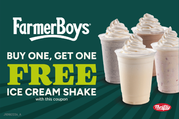 Post Cards - BOGO Free Ice Cream Shake