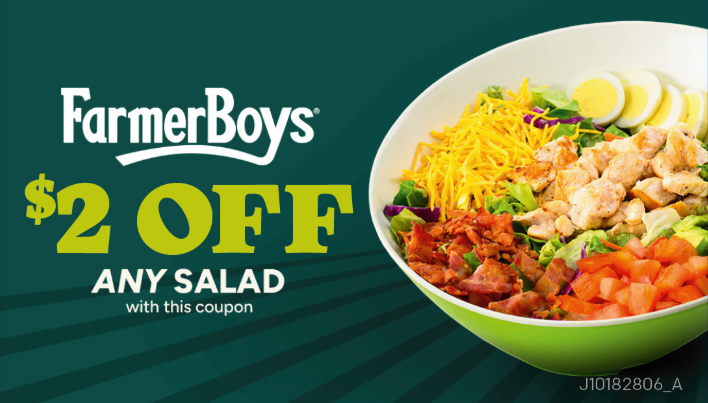 Coupon Cards - $ Off Any Salad