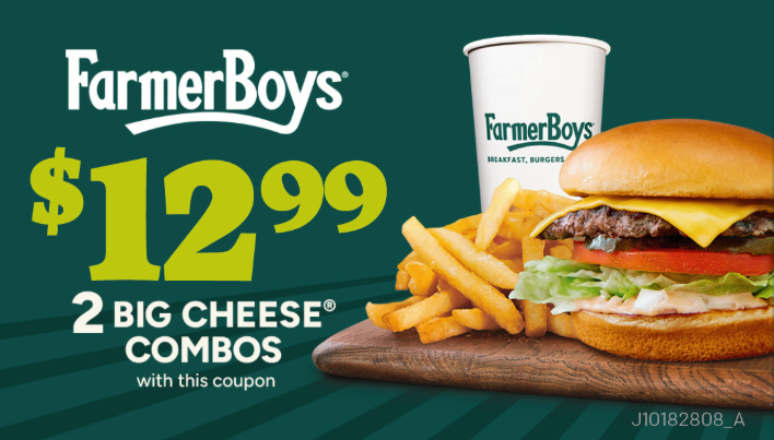 Coupon Cards - 2 Big Cheese Combos