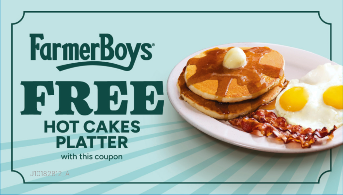 Prize Cards - Free Hot Cakes Platter