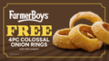 Prize Cards - Free Colossal 4pc Onion Rings