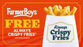 Prize Cards - Free Always Crispy Fries®