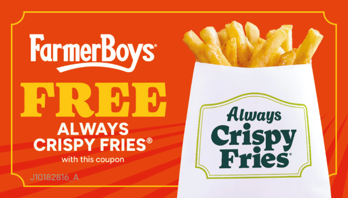 Prize Cards - Free Always Crispy Fries®